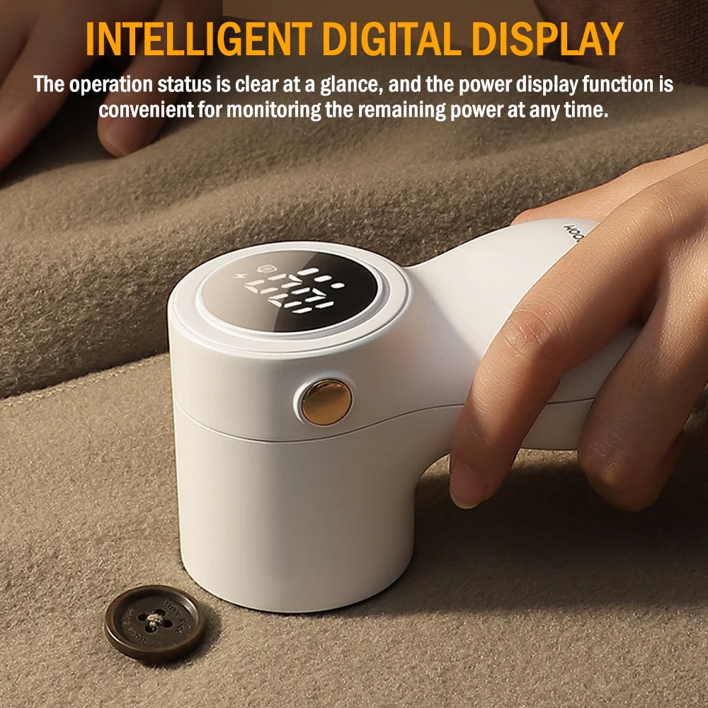Household Electric Fabric Lint Remover Rechargeable Intelligent Digital