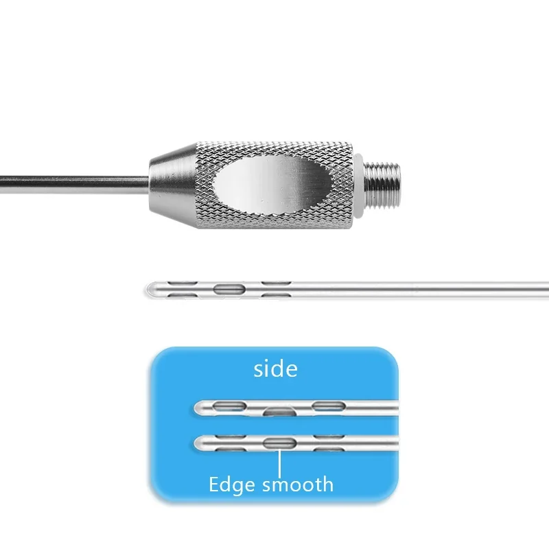 

Five Holes Liposuction Cannula Fat Transfer Tool Threaded Handle Liposuction Tool for Fat Transfer