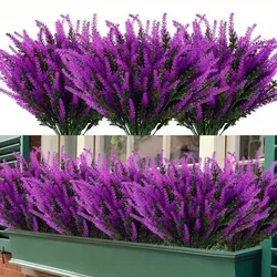 Provence Lavender Artificial Flower Arrangement for Home and Garden Decor (X1)