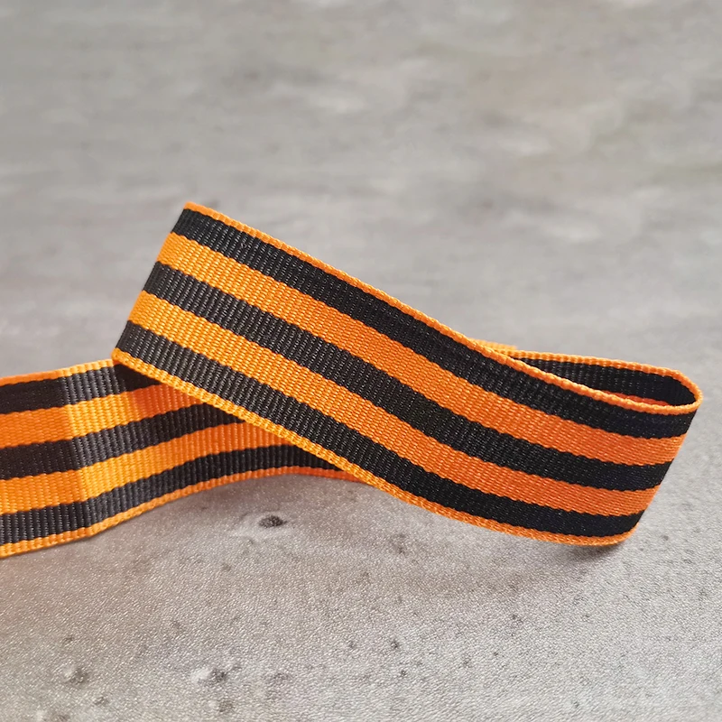 Ribbon Decoration Ribbon Supplies Ribbon of Saint George For Russian Soviet USSR Badge Clothing Bags Hats Decorating Events Gatherings The Great Patriotic War