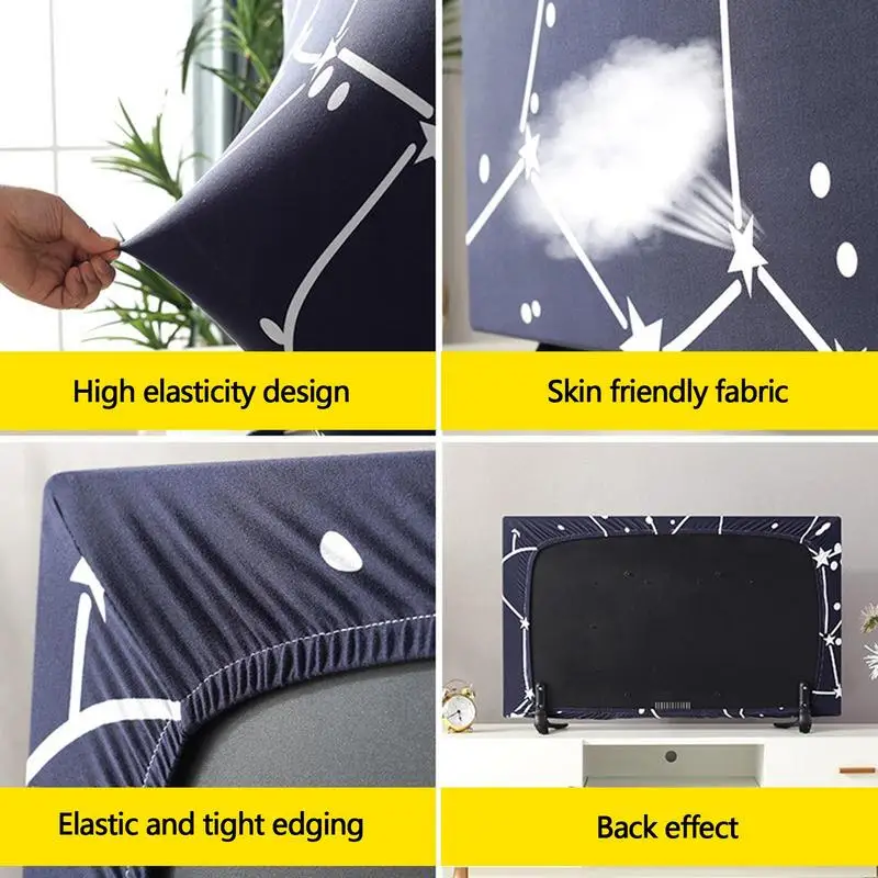 Outdoor TV Cover TV Cover TV Protection Cover Protective Household Dust Cover For TV Machine Washable Soft And Silky Decoration Tool For 32-65 Inch LCD