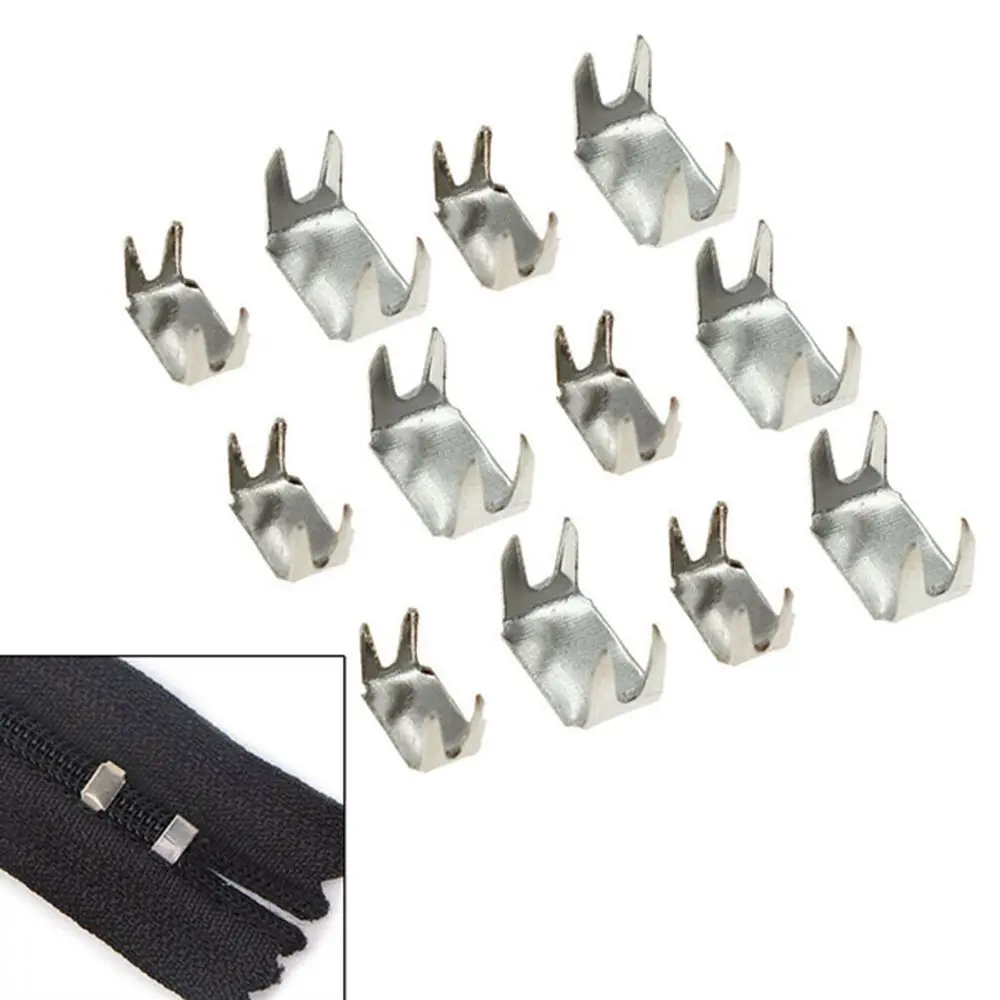 Metal Replacement Non-slip DIY Bottom Stoppers Zipper Stopper Tailor Tools Repair Accessories