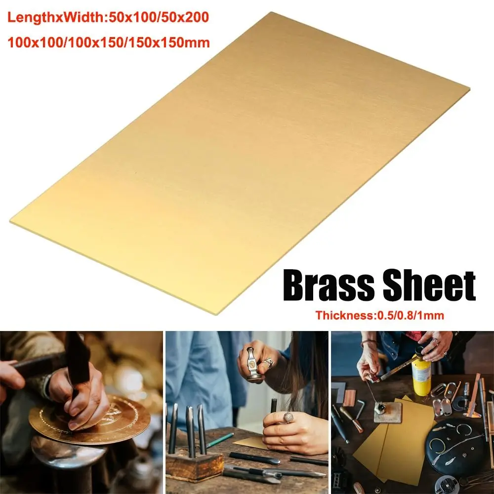 Copper Brass Plate Sheet 0.5mm 1mm DIY Model Tool Parts
