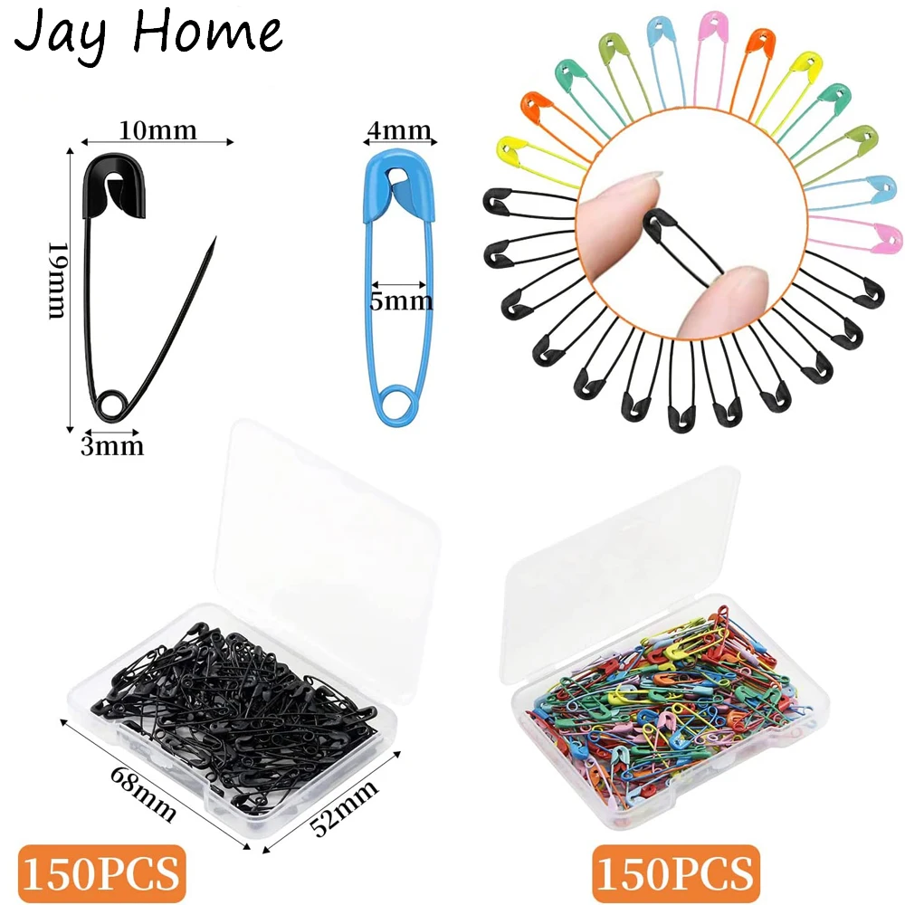 150PCS Small Colored Safety Pins Safety Pin Safety Pins for Kids Stitch  Holders with Storage Box for Crafts Sewing Jewelry Home - AliExpress