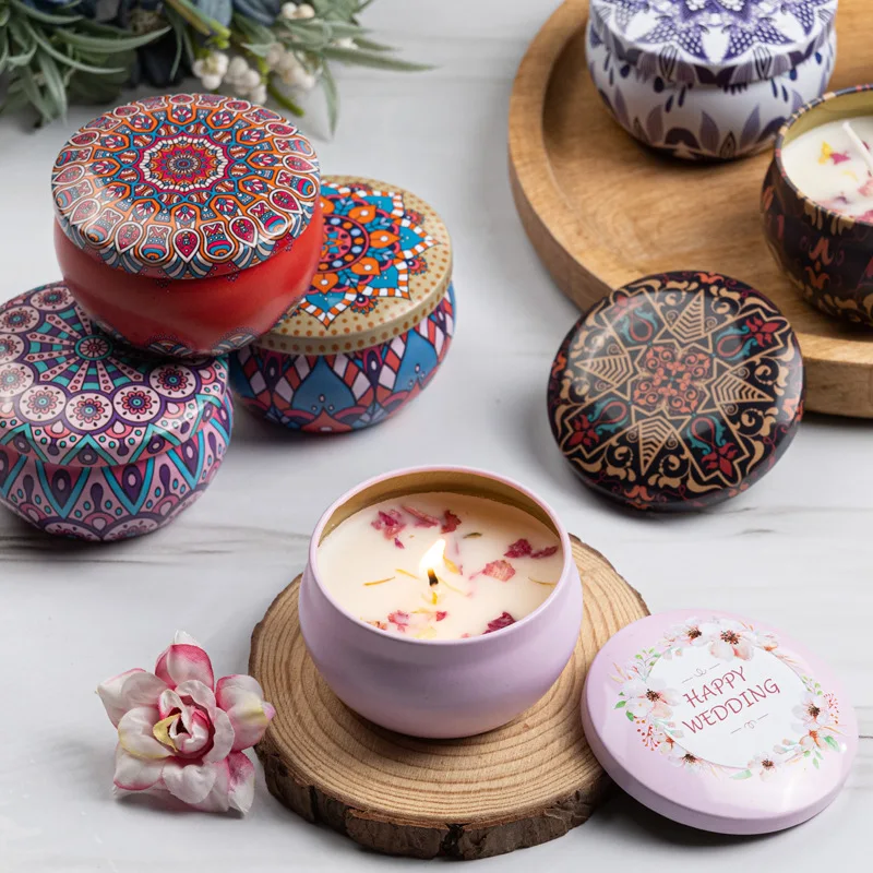 Soybean Wax Dried Flower Scented Candle - Perfect Gift for Weddings and Birthdays