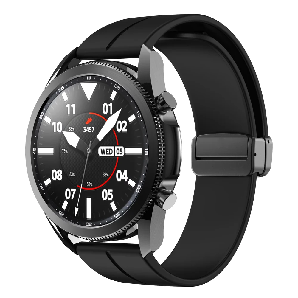 Universal Magnetic Silicone Smartwatch Strap - Sleek and Versatile Design