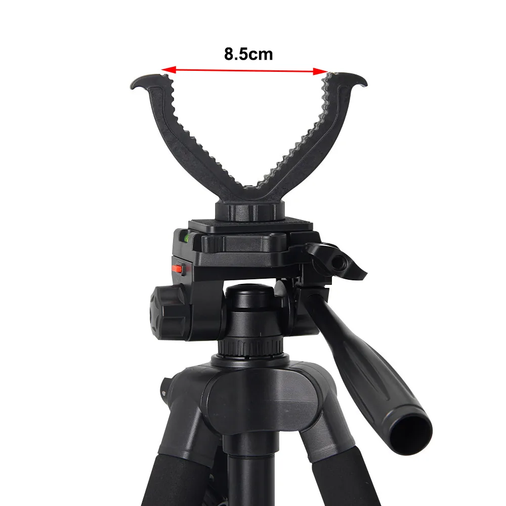Heavy Iron Hunting Tripod w/ V-Yoke Shooting Rack Adjustable Outdoor Hunt Shoot Accessories Stick Rack Universal Camera Bracket hunting shooting rack
