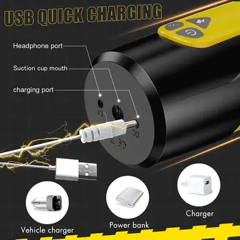 Automatic Telescopic Rotation Male Masturbator Electric Blowjob Machine Pocket Pussy Male Stroker Adult Goods Sex Toys for Men 6