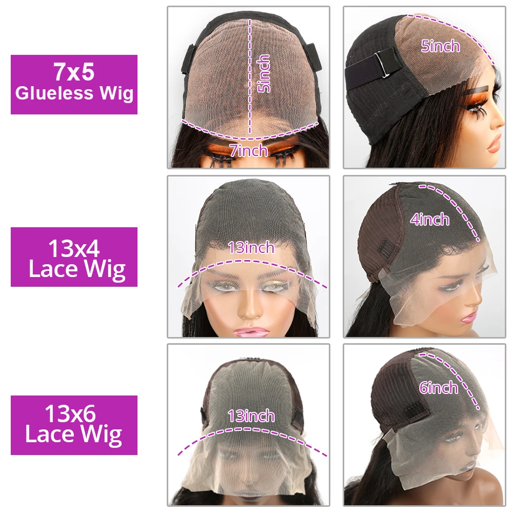 Wear And Go 13x6 Deep Wave Lace Frontal Bob Wig Kinky Curly Glueless Wig Short Ready To Go Human Hair Wigs 250 Density For Women 6