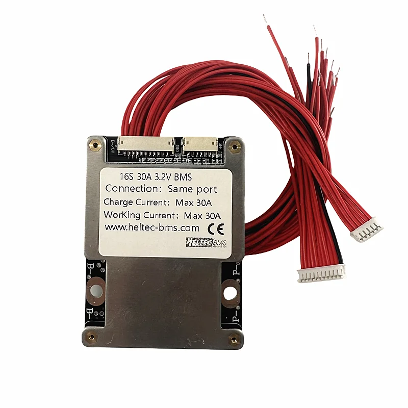 HeltecBMS bms 16s 48v lifepo4 battery 30A 50A 80A Lipo lithium /Lifepo4  battery bms 48v 13S 60V battery management system 5