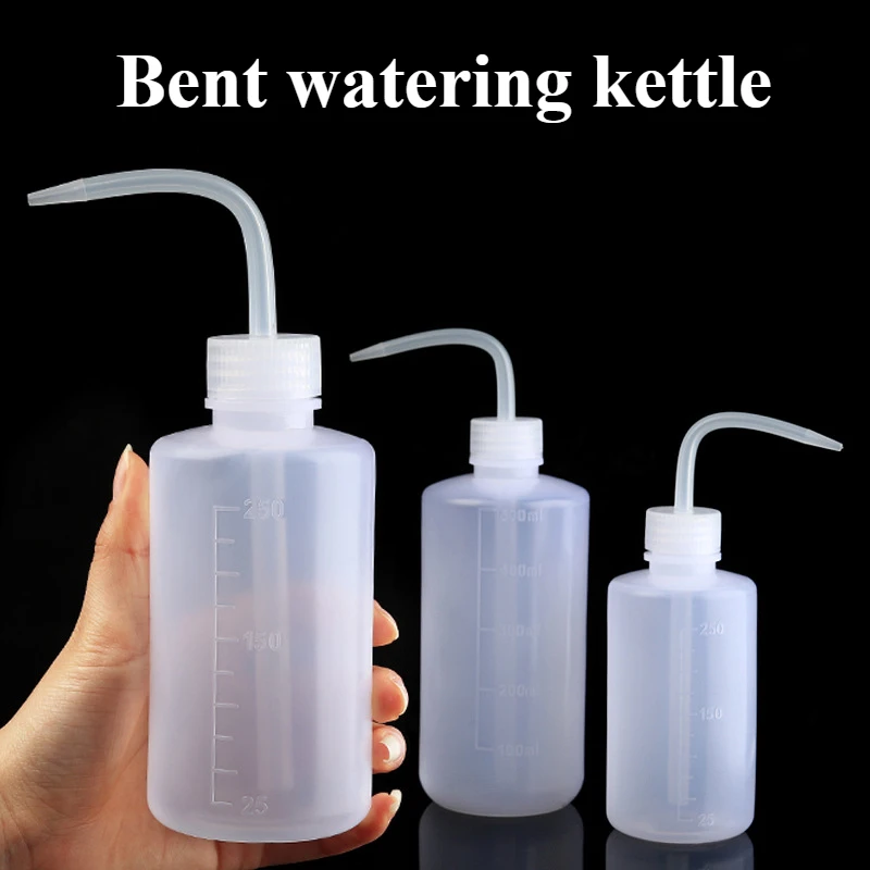 Watering Can Garden Tools Watering Pot Flower Watering Pot 250/500/1000ml Curved Spout Bottle Sharp Spout Watering Bottle Tool With Scale Squeeze Succulent Watering Gardening Tools