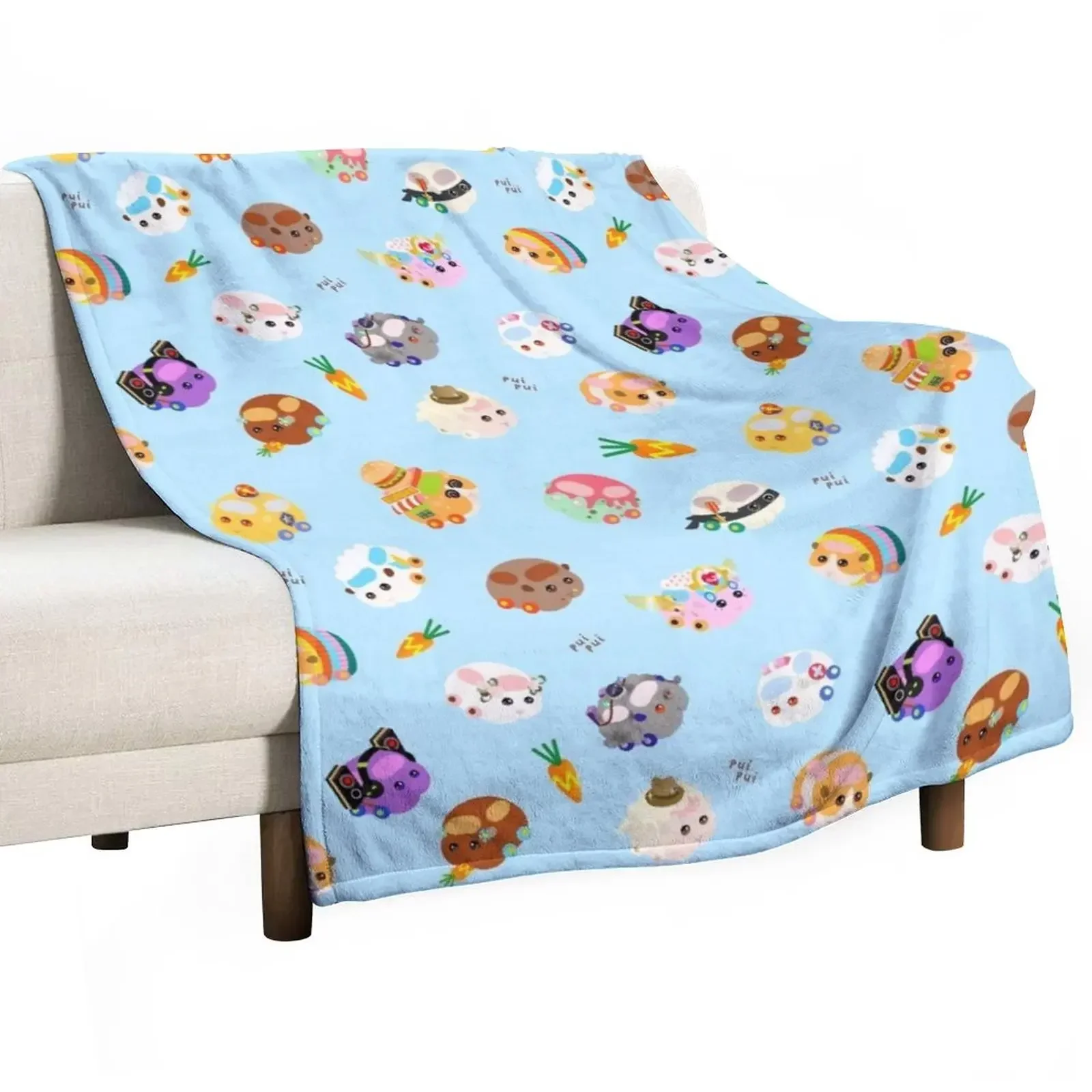 Pui Pui Molcar Caratteri Assortiti Toss Design-Coperta Blu Luxury St Winter Beds Coperte Da Letto Shaggy