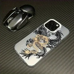Elegant Chinese Dragon Phone Case - Premium Artistic Back Cover - Galaxy S24 (White Y12 - T10205)
