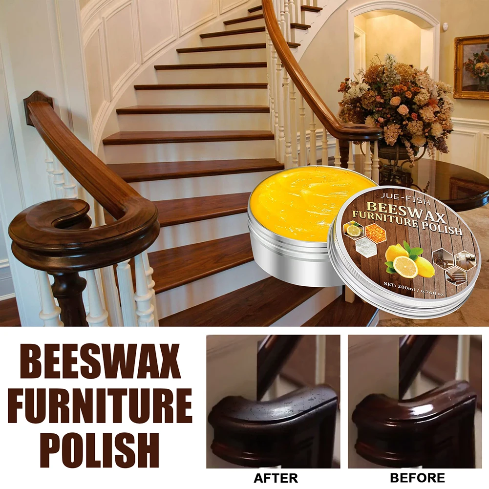 Wood Wax Furniture Polishing Wax Natural Furniture Repair Agent Waterproof Wood Door Maintenance Wax Home Use