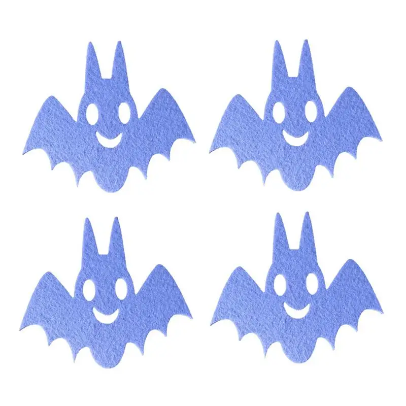 

Bat Coasters For Drinks Absorbent Bat Cup Coaster 4pieces Holiday Cup Mat For Drinking Glasses Halloween Home Kitchen Offices