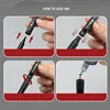 Kit 4pcs Calligraphy Pen Soft Hand Lettering Fineliner Brush Pen Black Ink 5