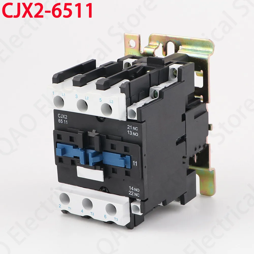 CJX2-6511 AC 접촉기 65A 220V/380V/24V/110V LC1-D 3P 은접점 AC 전자 접촉기 1NO 1NC
