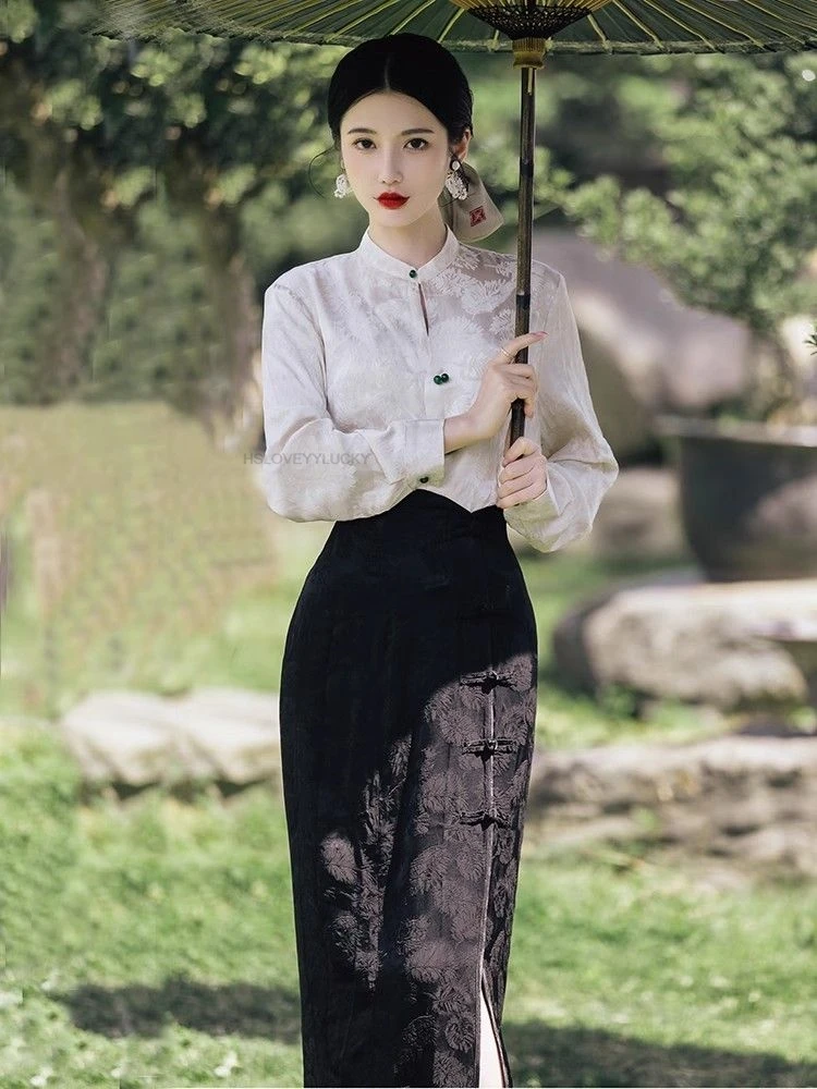 

New Chinese women's Elegant Cheongsam Dress Oriental Style Qipao Dress Vintage Cheongsam Retro Tea Art Hanfu Qipao Dress
