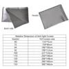 VEIDADZ Projector Screen 60 72 84 92 100 110 120 130 133inch 16:9 Foldable Anti-Light Grey Reflective Cloth for Home Party Movie