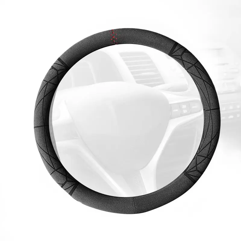 

Car Steering Wheel Cover Universal Size Outer Diameter 14.5-15in/37-38cm Car Interior Decoration Accessories Breathable