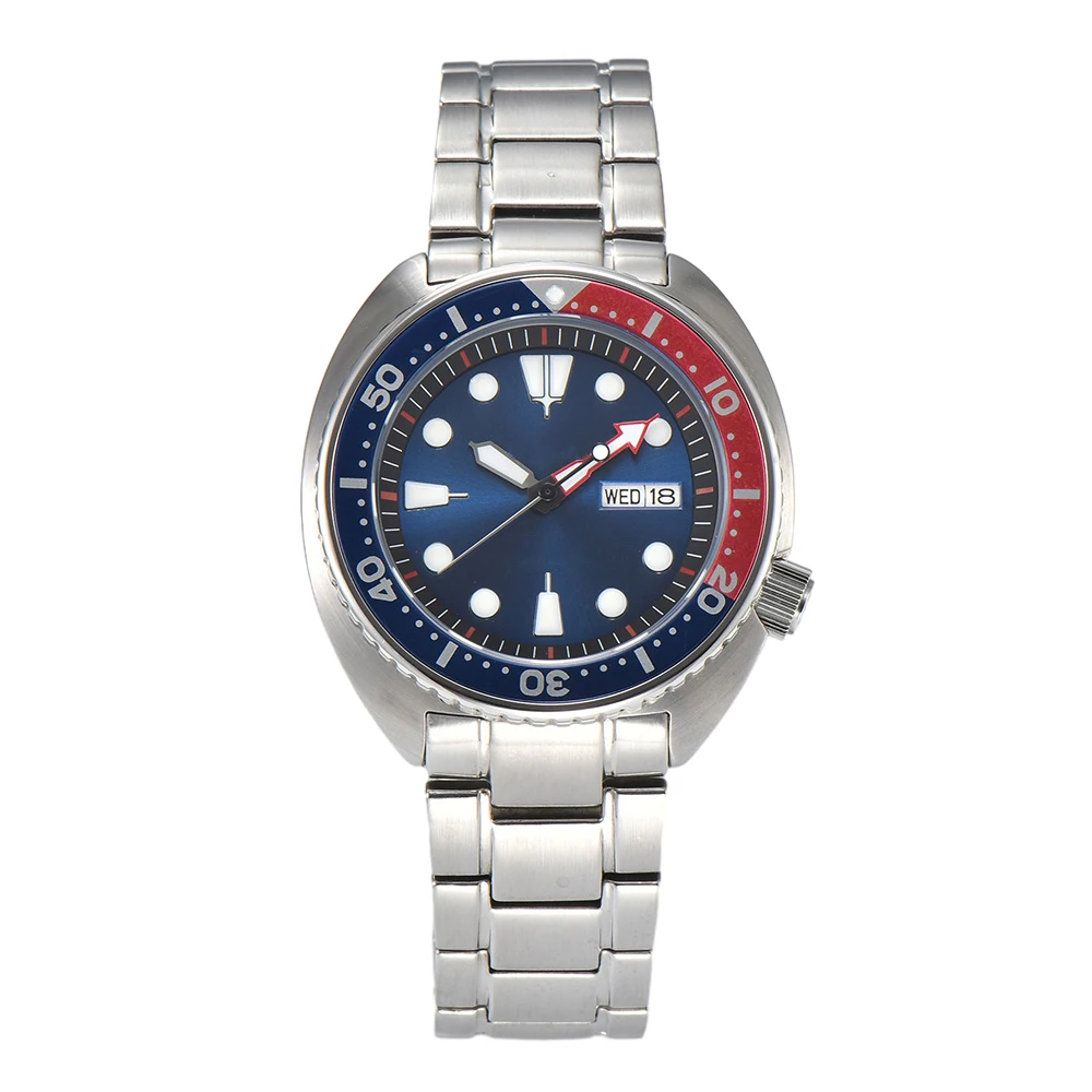 

42 мм Модные мужские механические часы NH36, часы с автоматическим алюминиевым циферблатом и сапфировым стеклом