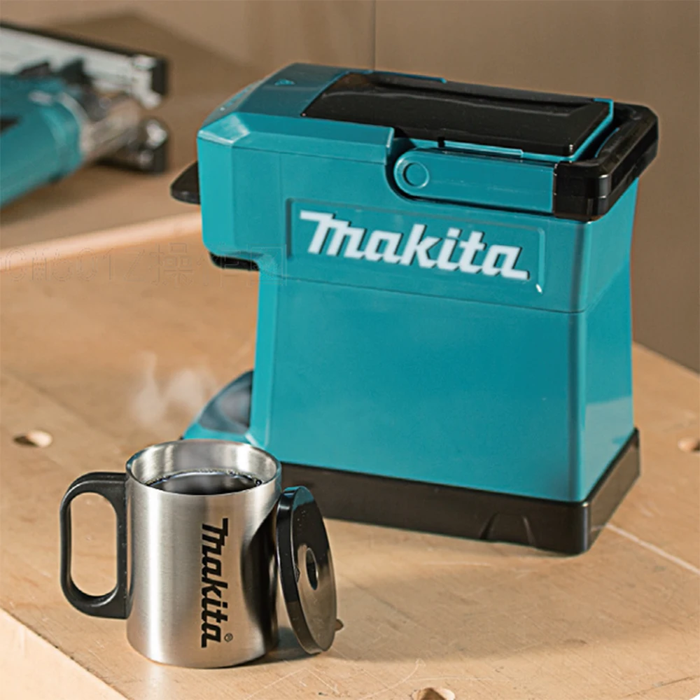 Makita-Machine à café portable sans fil aste DCM501, grande cafetière  extérieure, batterie au lithium, 18V, 14.4V, 12V, 240ml, Japon