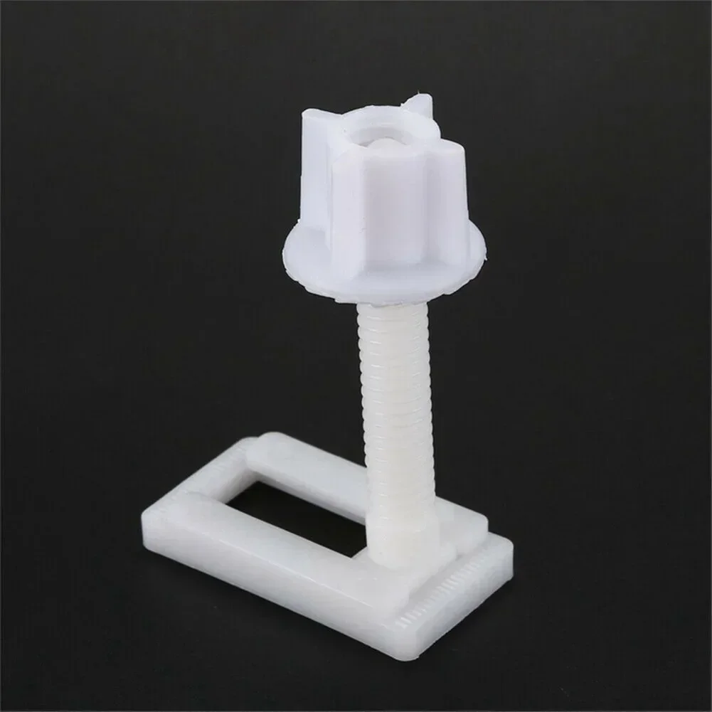 Plastic toilet seat hinge bolt + fitting screws +Nuts washers kit for toilet seat repair tool parts toilet seat accessories toilet hinge replacement 2Pcs