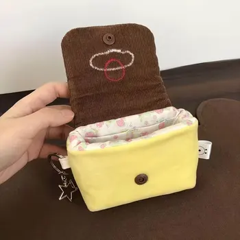 Borsa per fotocamera retrò in stile giapponese originale - Borsa per fotocamera retrò morbida per fotocamere CCD e compatte, stile carino e confortevole, stile elegante, può essere utilizzata anche come portamonete o porta carte, borsa per fotocamera Kawi