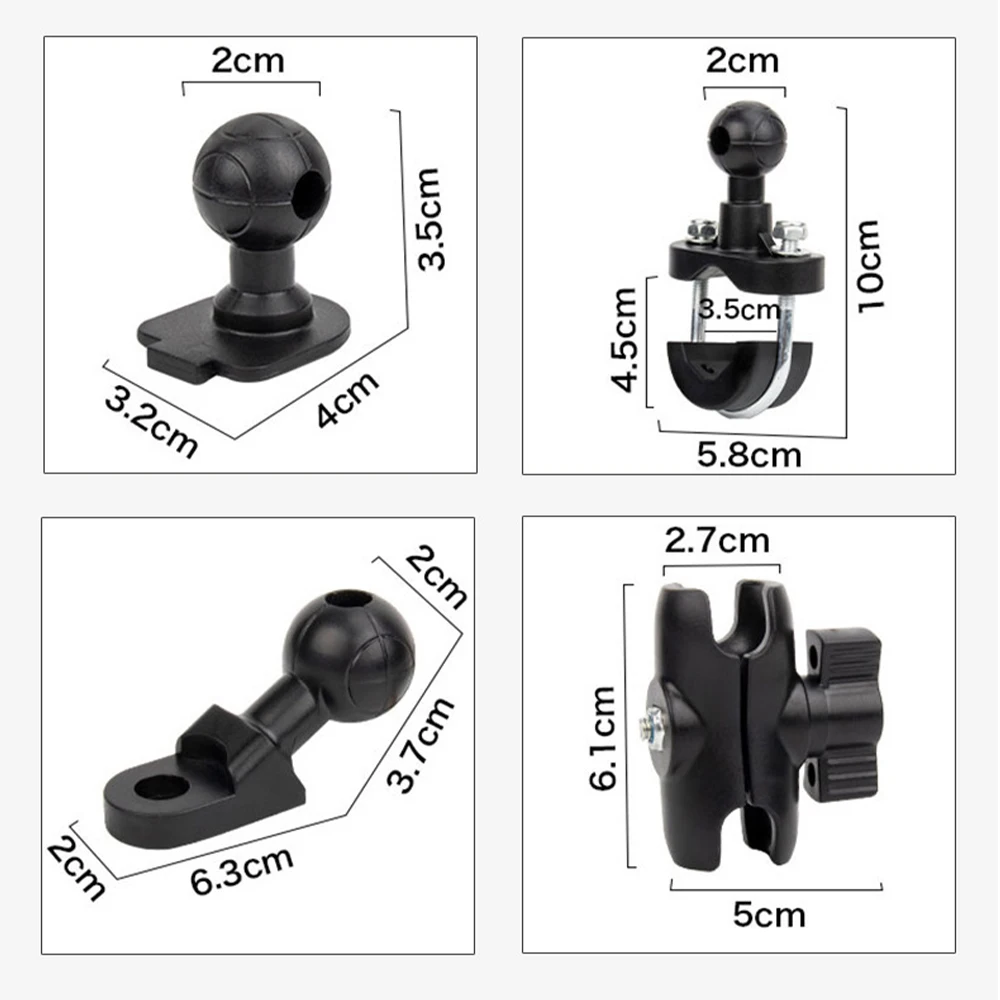 Durable 360° Adjustable Anti-Shake Motorcycle Phone Holder