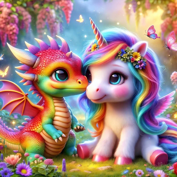 My Little Pony Rainbow Dash And Dragon Diy 5d Diamond Painting Art Fantasy Unicorn Animal Mosaic Cross Stitch Decor Kids Gift