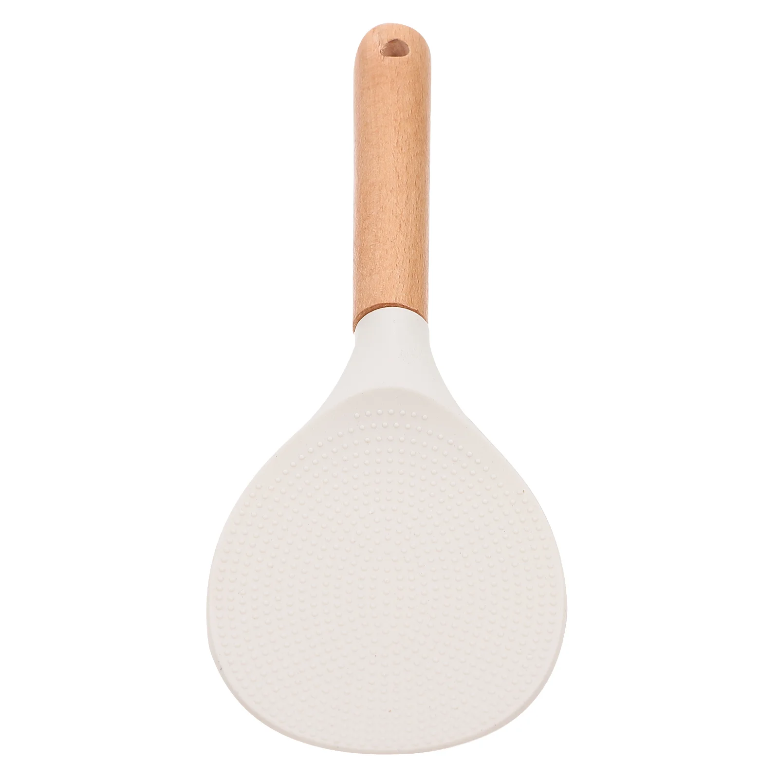 

Silicone Silicone Rice Spoon Kitchen Tableware Restaurant Non Stick Supply Wood Creative Domestic Silica Gel