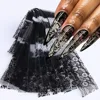 10 Rolls/Box White Black Lace Nail Art Foils Set Nail Transfer Sticker Paper DIY Manicure Styling Nail Decoration Accessories 1