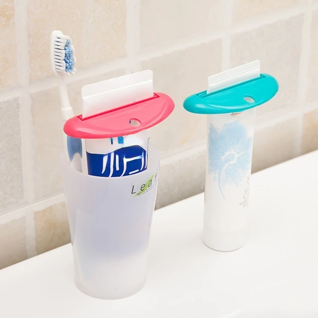 3 uds exprimidor de pasta de dientes accesorios de baño, dispensador de  pasta de dientes juego de baño, exprimidor de tubo rodante para pasta de  dient