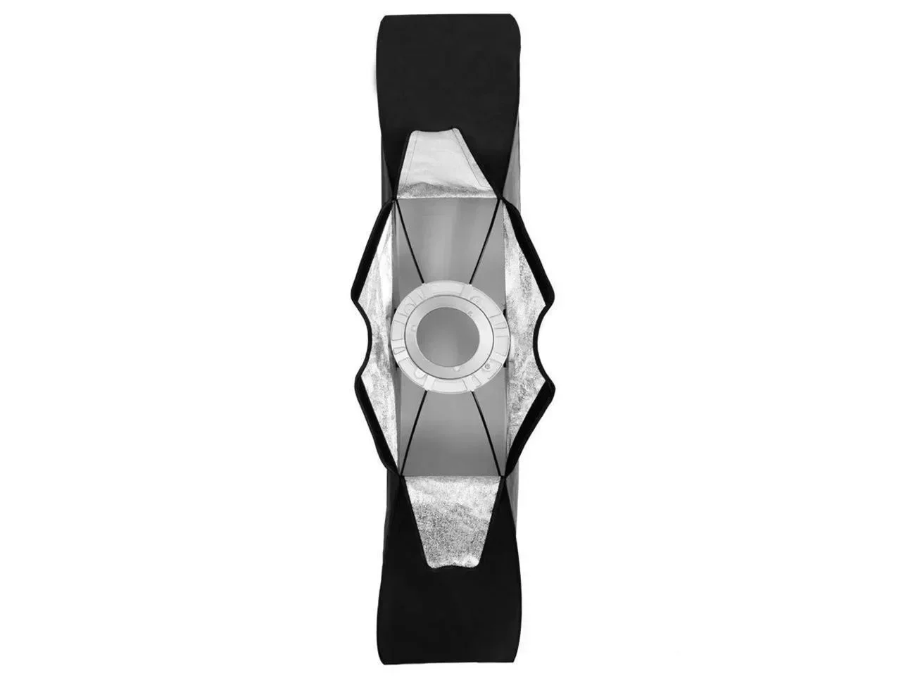 오리지널 소프트박스 22x90cm 9x35인치 휴대용 직사각형 허니콤 그리드 소프트박스, 보웬스 마운트 포함 스튜디오 플래시용, 1/2개