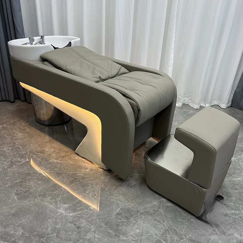 Salon Nursing Shampoo Bed Head Spa Beauty Hair Washing Chair Cosmetic Professional Sedia Per Shampoo Hairsalon Furniture CY50XT hairdressing shampoo chair adult stylist children s hair cutting chair portable cheap sedia per shampoo salon furniture cy50sc