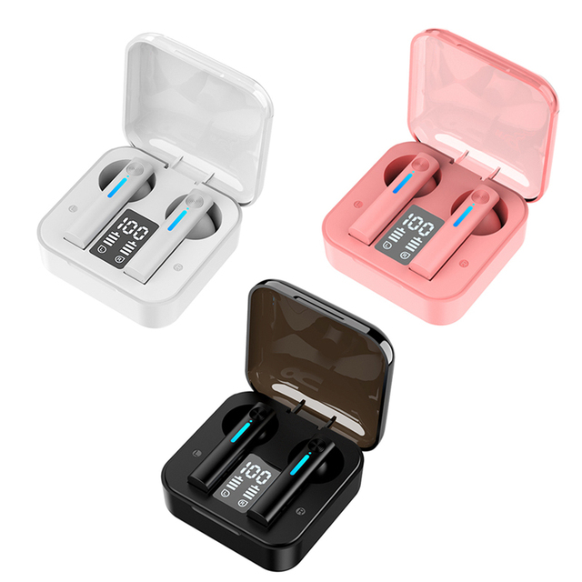 For Wireless BT 5.0  Earphone Charging Stereo Headphone