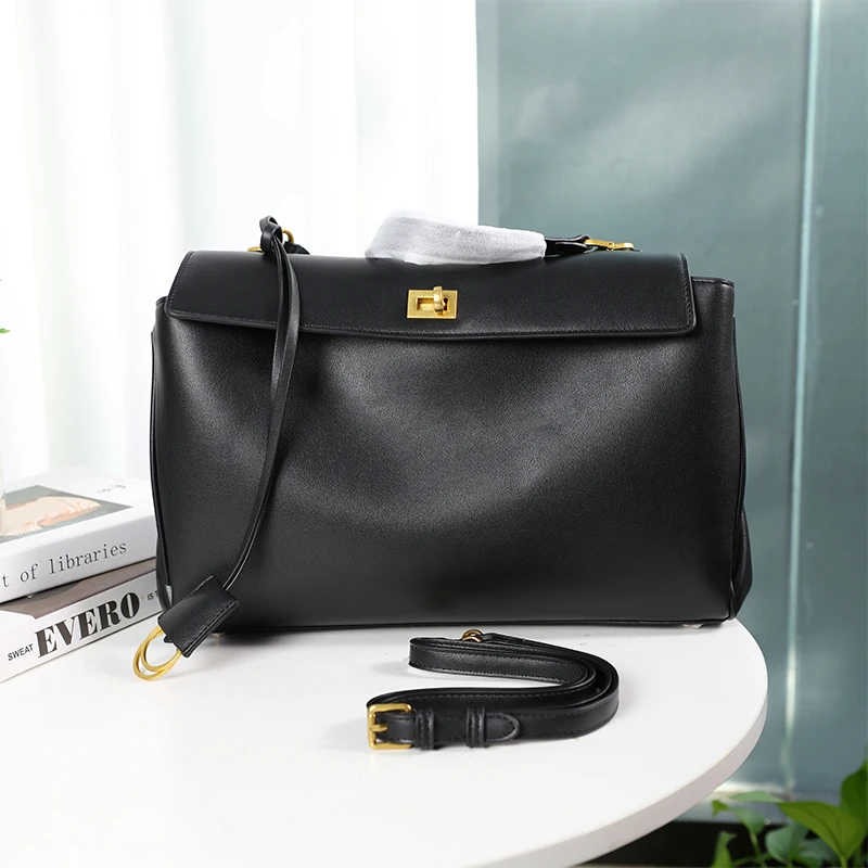 Large Capacity Commuting Tote Bag Soft Leather Handbag Fashion Travel Crossbody Bag For Women Business Briefcase,ladies handbag,crossbody bag,travel bag
