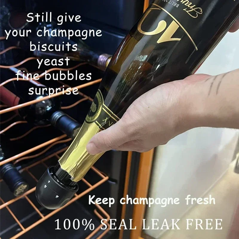 Wine Bottle Stopper 1/2 Piece Reusable Bar Accessories Silicone Sealing Champagne Cork Keep Wine Freshness Bottle Cap Barware Home