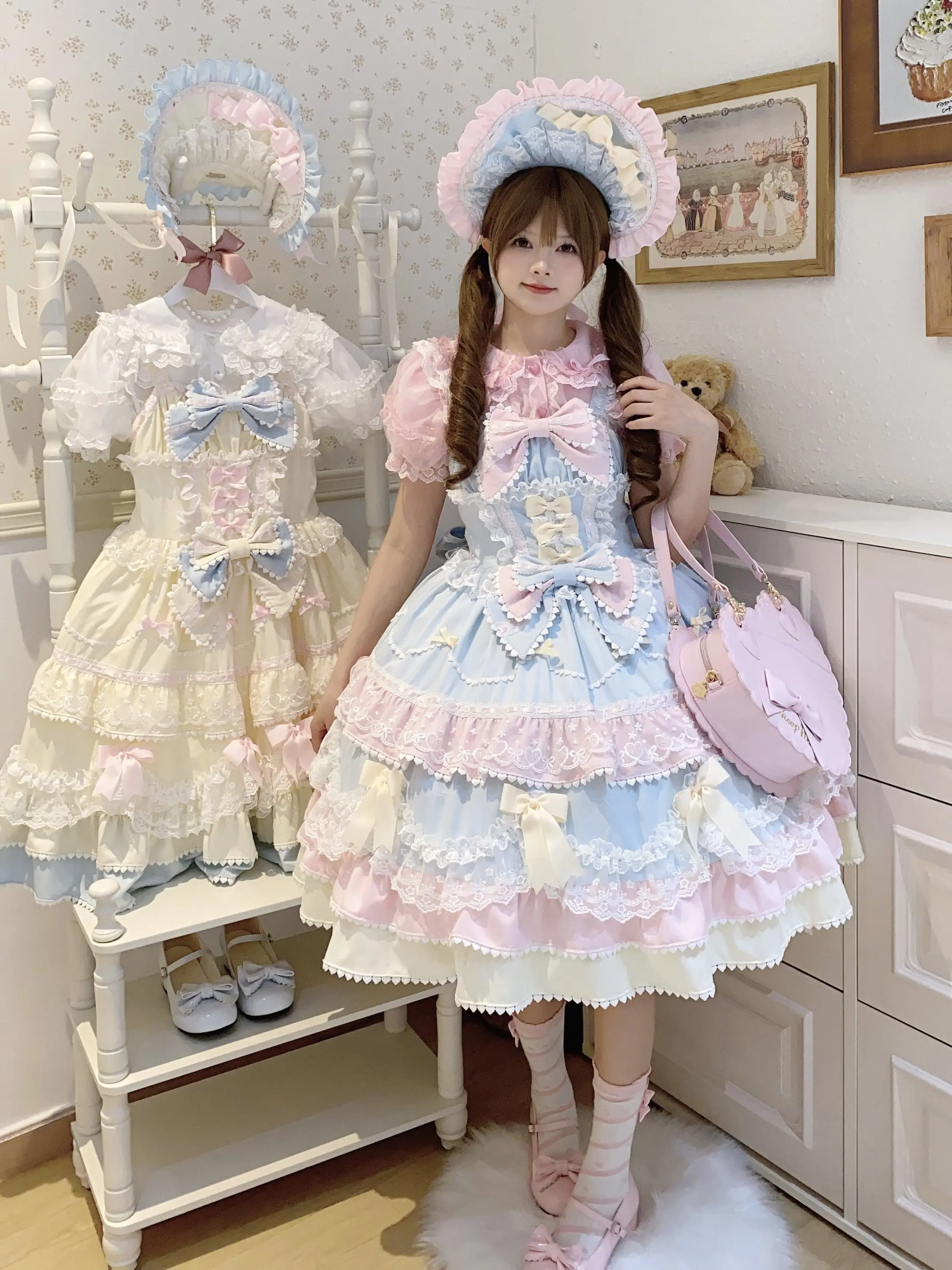 2000s Vintage Mini Dress Women Lace Retro Clothing Sleeveless Japanese Kawaii Lolita Dress Evening Party Chic Outfits Summer 3