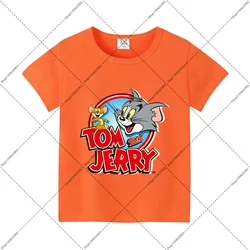 Cute Tom and Jerry Cartoon Print Unisex Summer T - Shirt - Comfortable and Breathable Gift Idea - 130 (MHLS181)