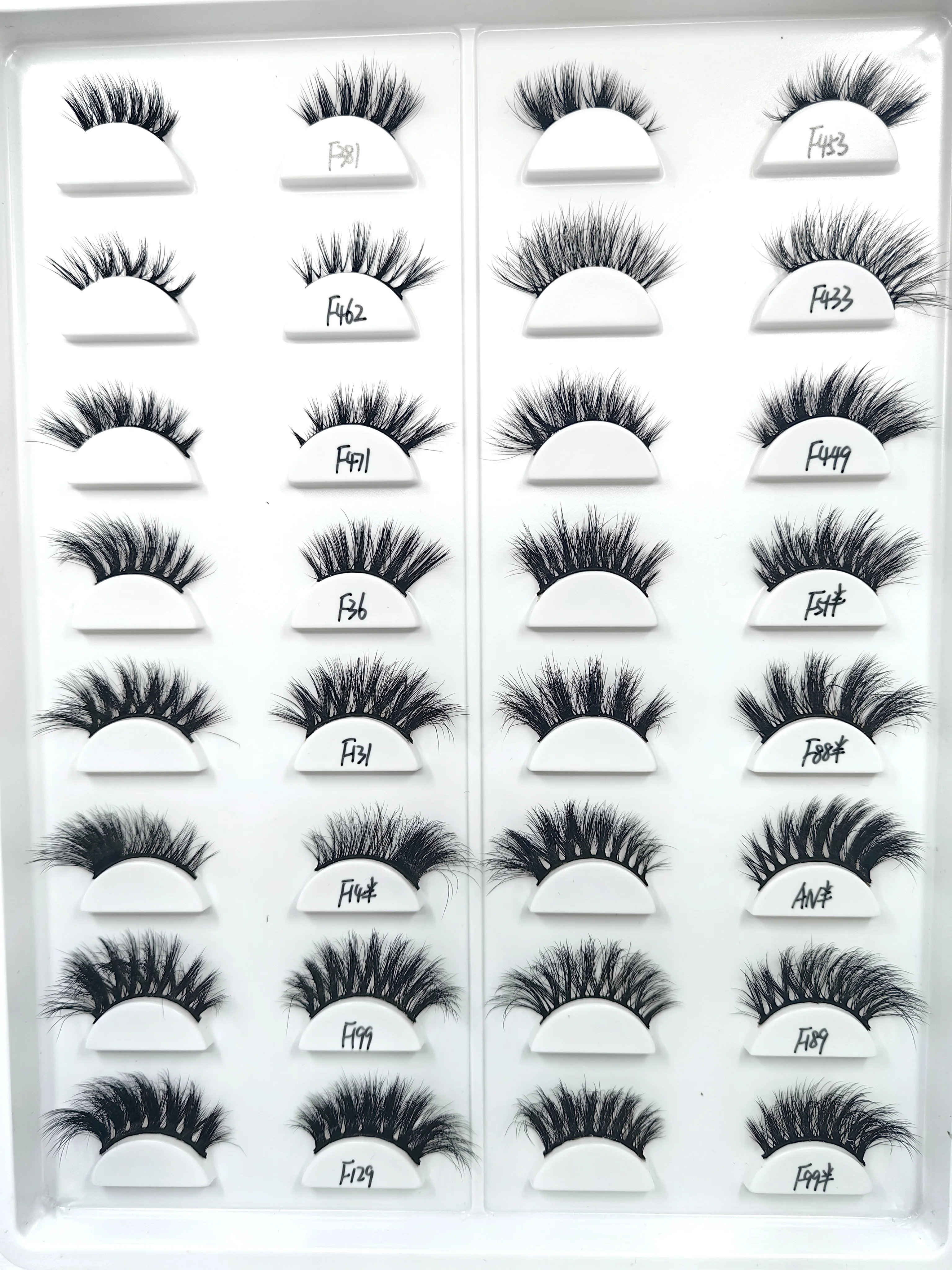 100pcs 3D real mink eyelashes customized box Personal custom logo false eyelash bulk free fast shipping DHL/UPS Small batch 5