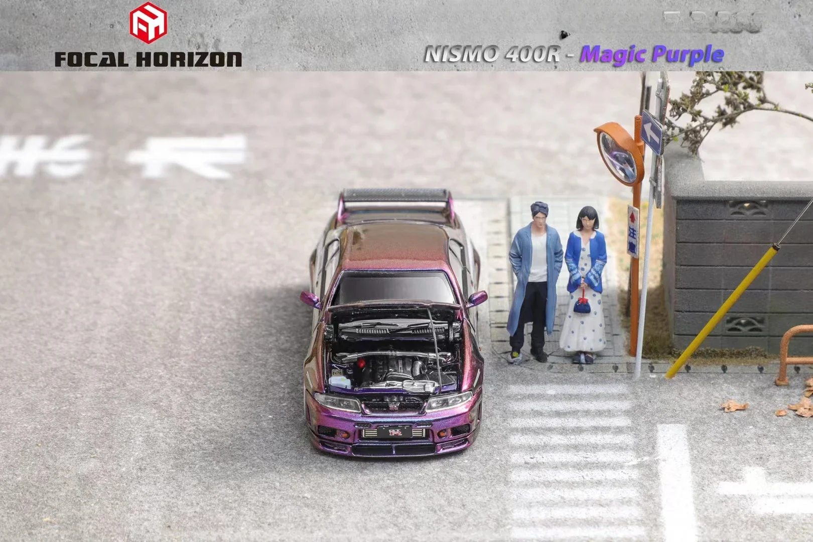 Focal Horizon FH 1:64 Skyline R33 Nismo 400R Magic Purple Diecast