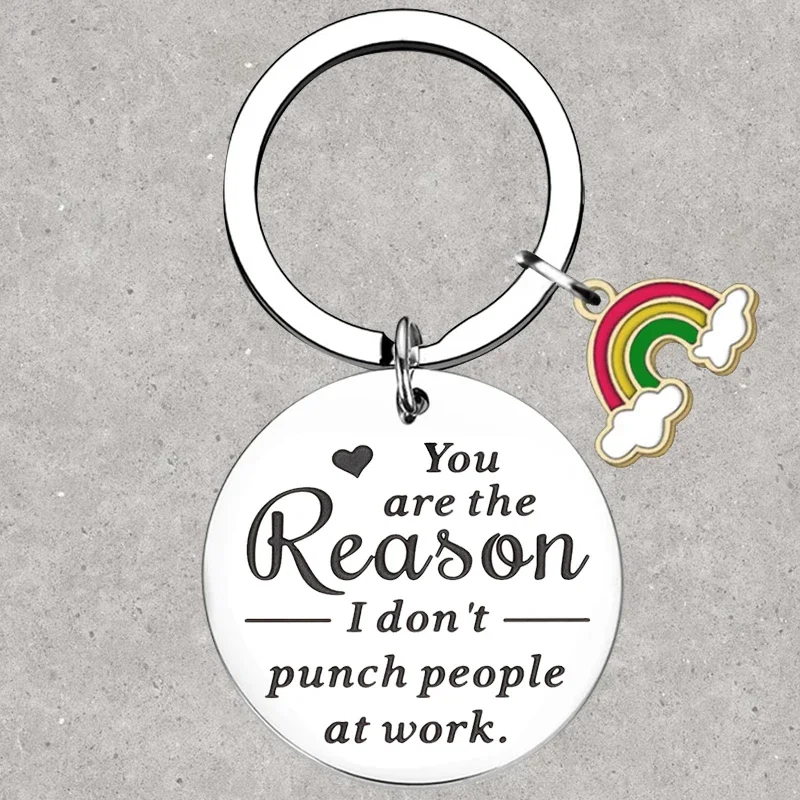 

Hot Employee Appreciation Gifts Keychain Coworker Leaving Office Colleague Going Away Key Rings Boss Day Farewell Gifts