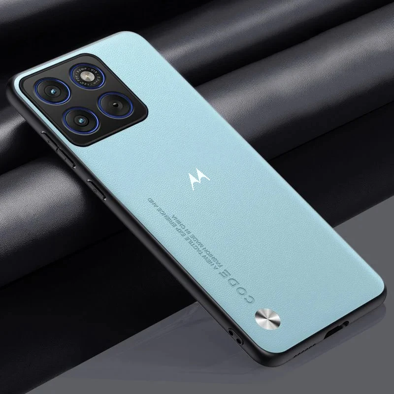 Luxury Plain PU Leather Anti-Drop Phone Case