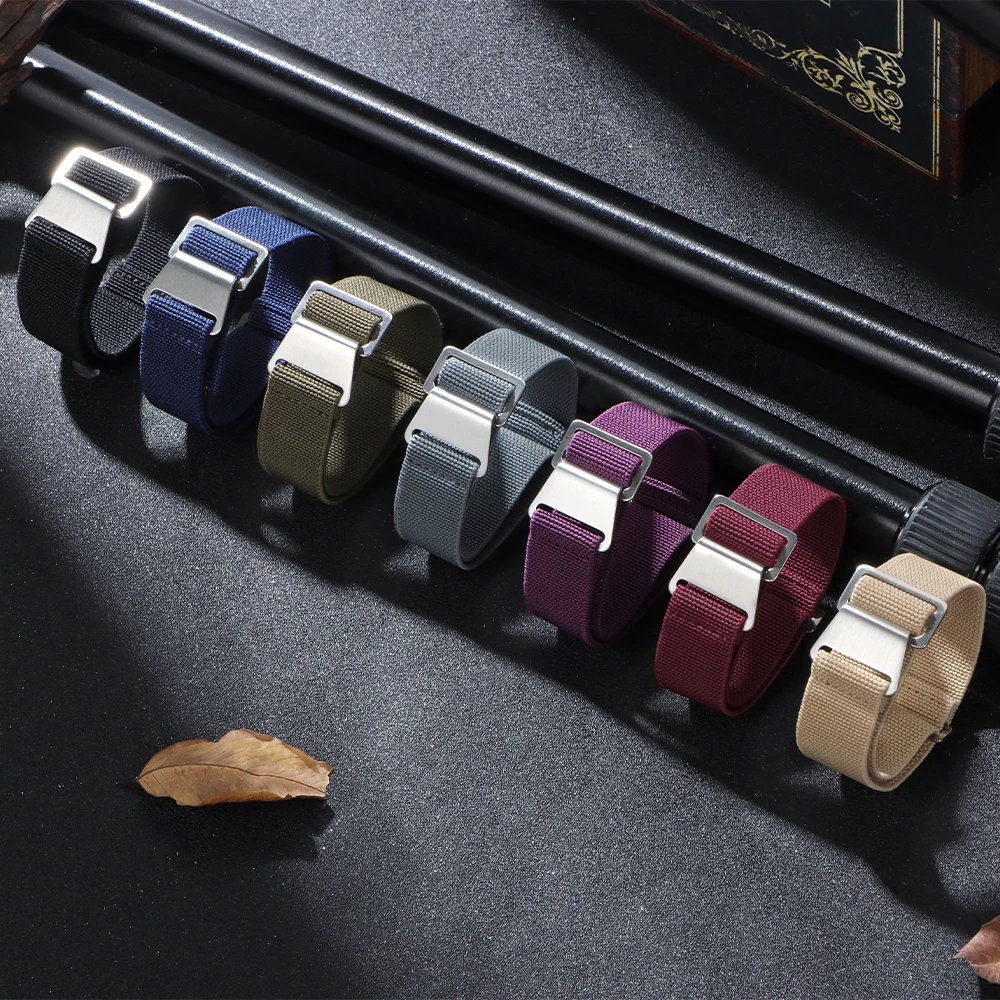 Versatile Elastic Nylon Watch Strap - Durable Fabric Wristband