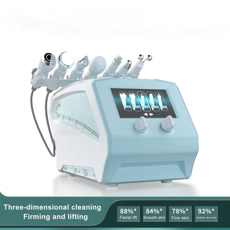 8 in 1 Facial Hydro Cleaning Device Microdermabrasion Aqua Skin Lifting Oxygen Peeling Portable for Beauty Salon