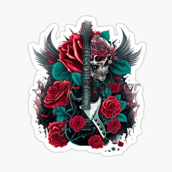 Guns N Roses 자동차 오토바이 로고 데칼 노트북 PVC 비닐 자체 접착식 장식 데칼
