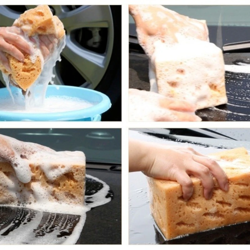 17*11*9 CM Car wash sponge block car motorcycle cleaning supplies large size Honeycomb sponge brush dusting car cleaning tool BEST SELLERS