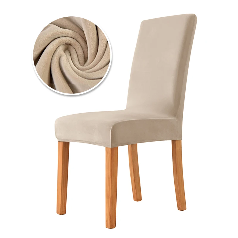 Luxurious Super Soft Velvet Chair Cover for Dining Room and Office Decor