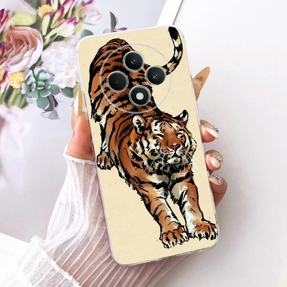 Cool Dragon Tiger Painted Soft Silicone Phone Case - Artistic Design Cover
